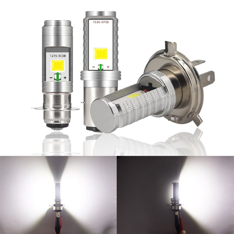 Univerzalna COB LED žarulja za prednja svjetla automobila, motocikala i električnih vozila, dvostrana, baza P15D BA20D