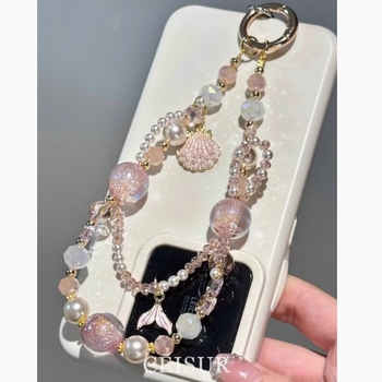 Lanț de telefon cu mărgele, design Key Pendant, model Marine Life, stil Small Fresh; Material: Plastic/Resin; Procesare: Semi-handmade; Număr produs FS0605