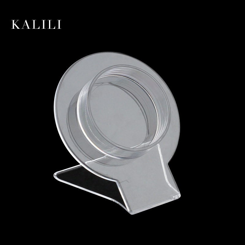 Suport de afișare pentru brățări – Transparent din plastic, cu inel fix, pentru brățări împletite