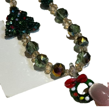 Pandantiv pentru telefon mobil – design cu coroană de Crăciun, cristale și diamante; unisex, formă de desen animat, decorativ, ambalat individual