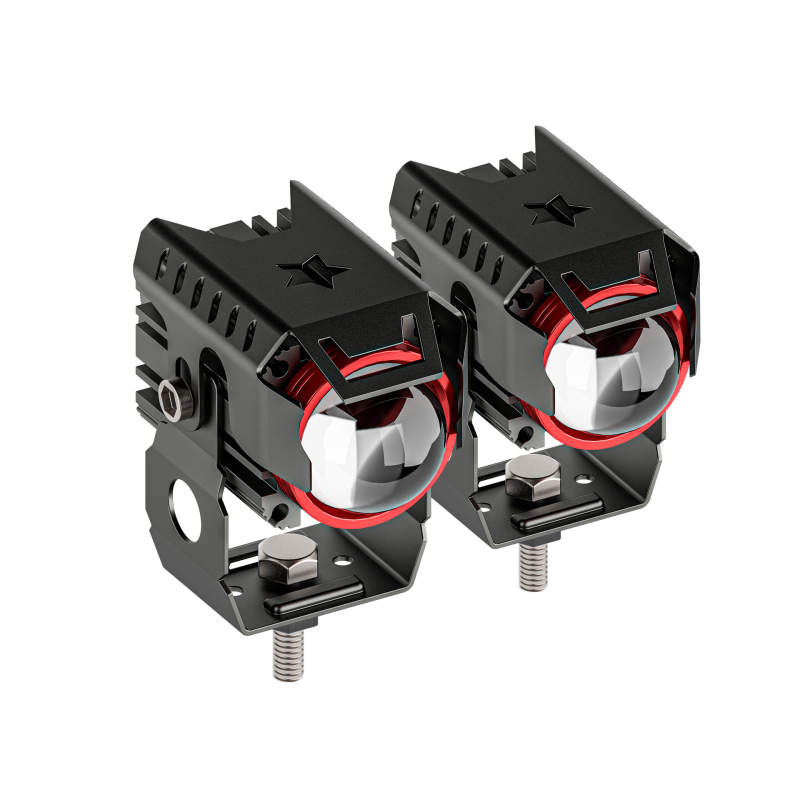 LED svjetlo za motor s dnevnim svjetlom, ulaz 12–80V, 40W za par, kućište od aluminijske legure + PC, gornja kapica i U-oblik nosača, zaštita od prašine i vode A+, više režima osvjetljenja