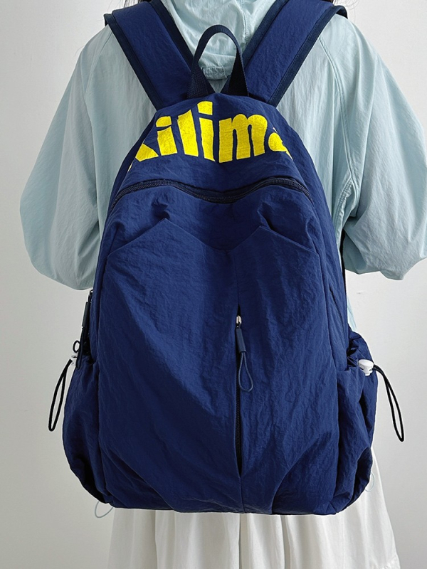 Ruksak, unisex stil, najlon, kapacitet ispod 20 L, zakrivljene naramenice, podstava od poliestera, print slovima