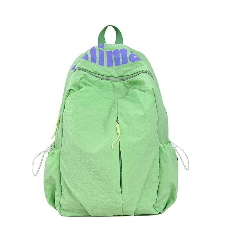 Ruksak, unisex stil, najlon, kapacitet ispod 20 L, zakrivljene naramenice, podstava od poliestera, print slovima