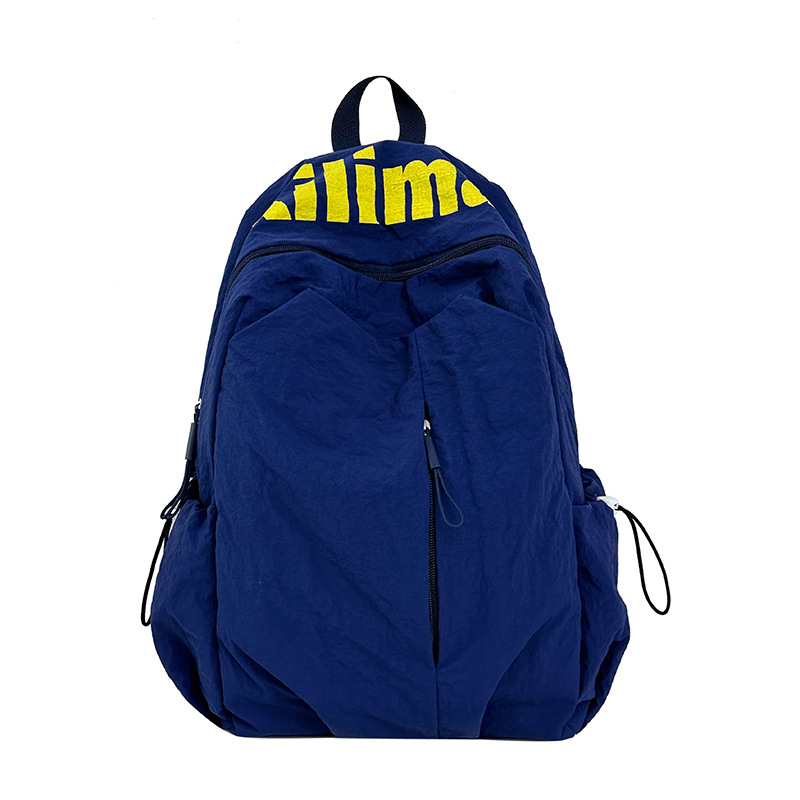 Ruksak, unisex stil, najlon, kapacitet ispod 20 L, zakrivljene naramenice, podstava od poliestera, print slovima