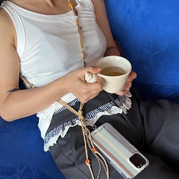 Lanard za mobitel, unisex, metalna kopča, materijal užeta: drugi