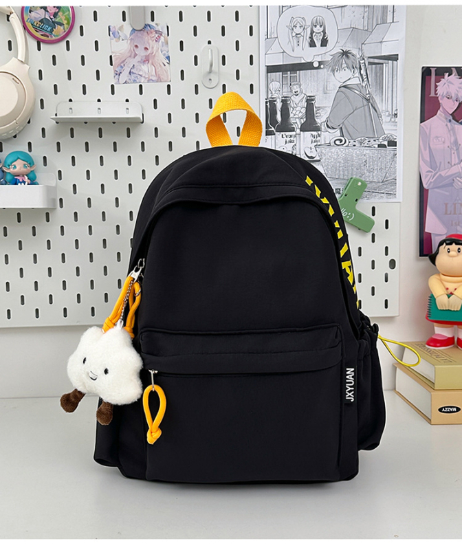 Unisex nylon ranac – 20–35L, pretinac za 10-inčni laptop, izdržljiv, gradski minimalistički stil