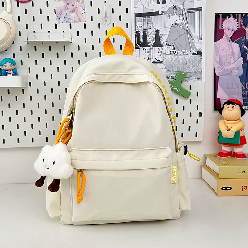 Unisex nylon ranac – 20–35L, pretinac za 10-inčni laptop, izdržljiv, gradski minimalistički stil