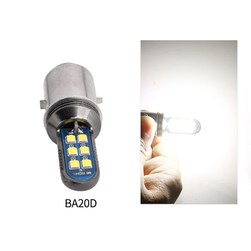 Motocikl LED prednje svjetlo H4 BA20D PX15D, 3030 LED, 12W, 860lm, 8-80V