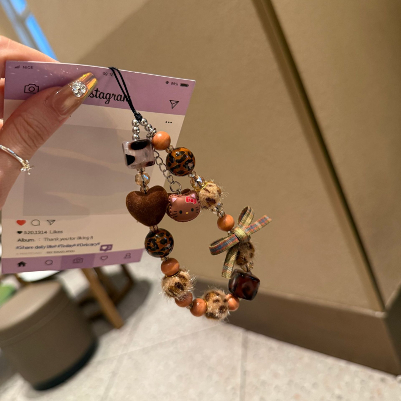 Lanyard za mobitel s mačjim motivom, ručno izrađeno od smole, PVC konopac, plastična kopča, ženski stil