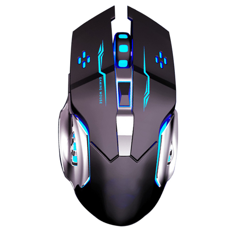 Оптична безжична мишка, двоен режим 2.4G/Bluetooth, 1600 DPI, 6 бутона, USB интерфейс (пет нива DPI)