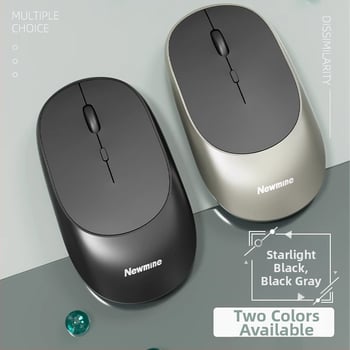Newman Bluetooth miš s dvostrukim načinom 2.4GHz + Bluetooth, 1200dpi, 3 tipke, punjiva, domet 10 m