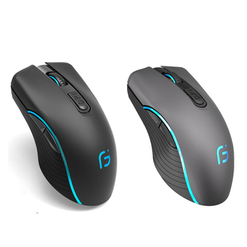 Bežična optička miš, punjiva, dualni način Bluetooth i 2.4G, 2400dpi, 6 tipki, USB sučelje, za laptop