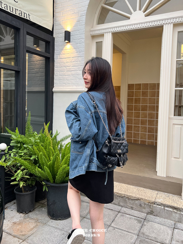 Ruksak u korejskom stilu s dijamantnim šavom i lancem za žene, proljeće 2025, s poklopcem, vodootporan, podstava od poliestera, džep na zip