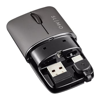 Sanwa ασύρματο ποντίκι με Bluetooth διπλής λειτουργίας, επαναφορτιζόμενο, αθόρυβο, φορητό για οικιακό γραφείο