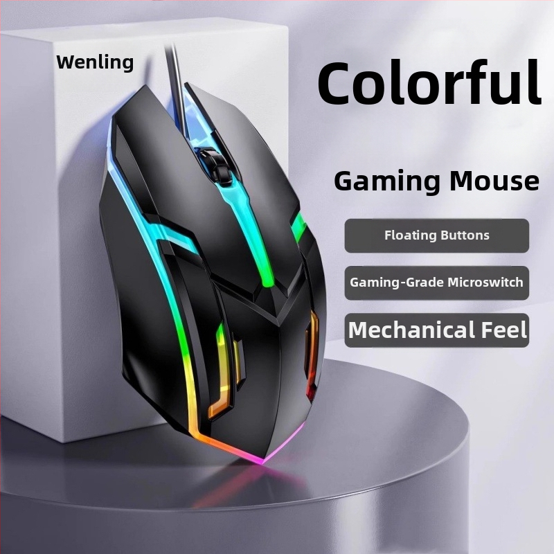 Žaidimų pelė, laidinis USB, optinis jutiklis, modelis X1djsb, prekės ženklas Nothing