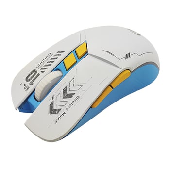 2.4G bezdrôtová myš s 7 tlačidlami, 1600 DPI, 3-úrovňové nastavenie DPI, ergonómia, vstavaná dobíjateľná batéria