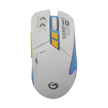 2.4G bezdrôtová myš s 7 tlačidlami, 1600 DPI, 3-úrovňové nastavenie DPI, ergonómia, vstavaná dobíjateľná batéria