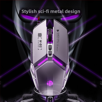 P-w2 laidinė žaidimų pelė su 7 mygtukais ir fotoelektriniu USB jutikliu