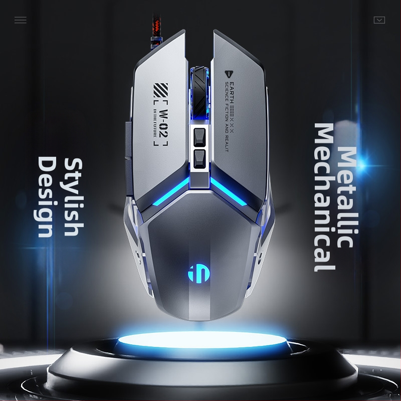 P-w2 juhtmega mänguhiir 7 nupuga ja fotoelektrilise USB-sensoriga