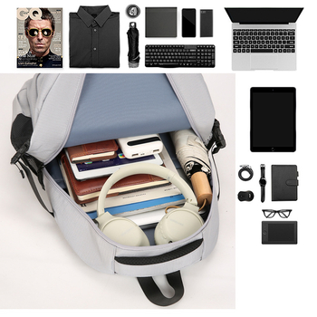 Torba za putovanje s laptopom, unisex, kompatibilna s 14-inčnim laptopom, kapacitet 36–55 L, Oxford tkanina, prozračan