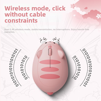 Spīdīga bezvadu pele datoram ar 9 taustiņiem, 1000 DPI, 2.4G + Bluetooth, PS/2 interfeiss
