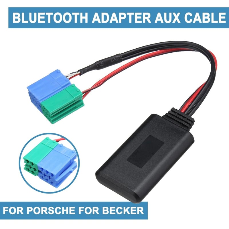 Automobilski Bluetooth 5.0 HiFi audio Mini ISO konektor 6Pin/8Pin za Porsche, ABS materijal, model 0022