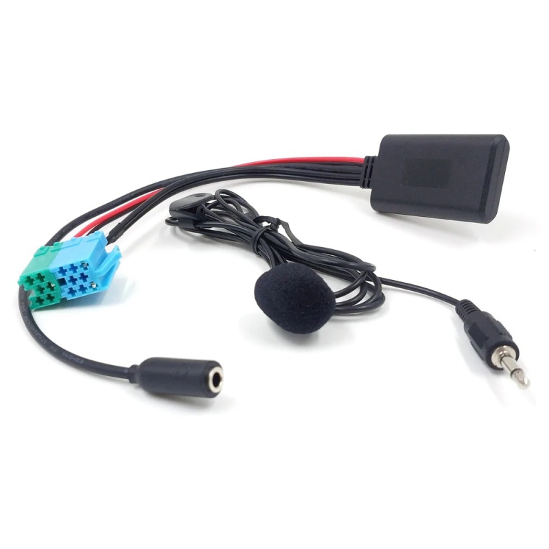 Automobilski Bluetooth 5.0 HiFi audio Mini ISO konektor 6Pin/8Pin za Porsche, ABS materijal, model 0022
