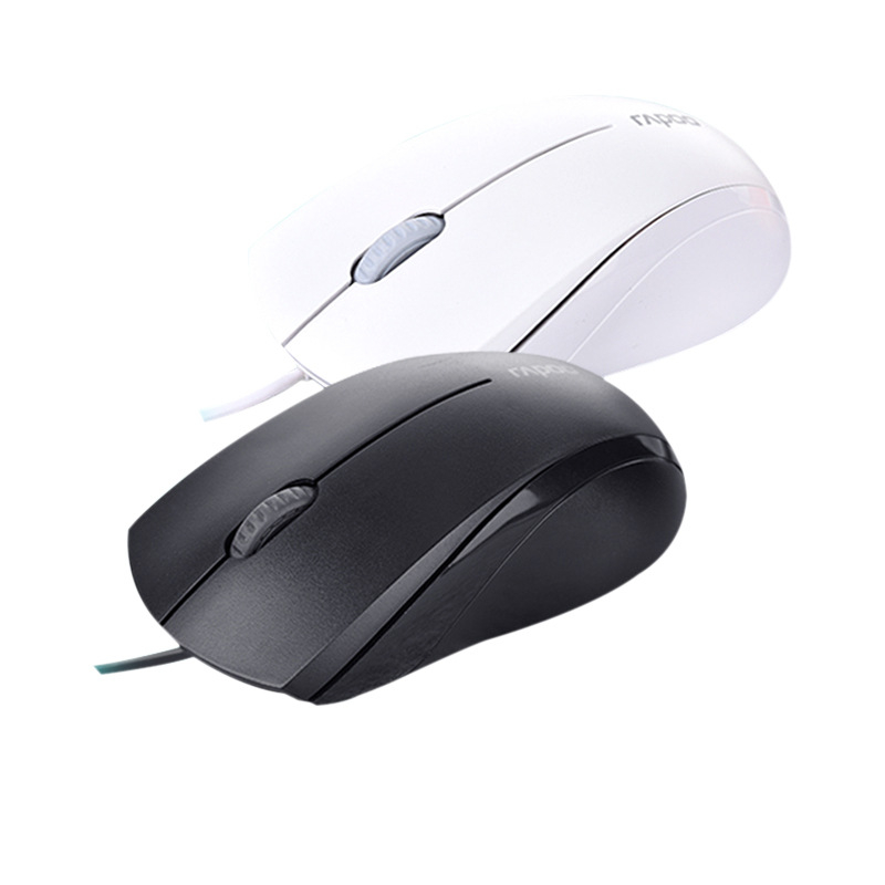 Rapoo N1600 жична оптична мишка, USB, 1000 DPI, 3 бутона, за лява ръка, настолна