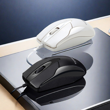 Žični USB miš, 1200 DPI, 3 tipke, ergonomski, kabel 1,5 m, za stolna računala