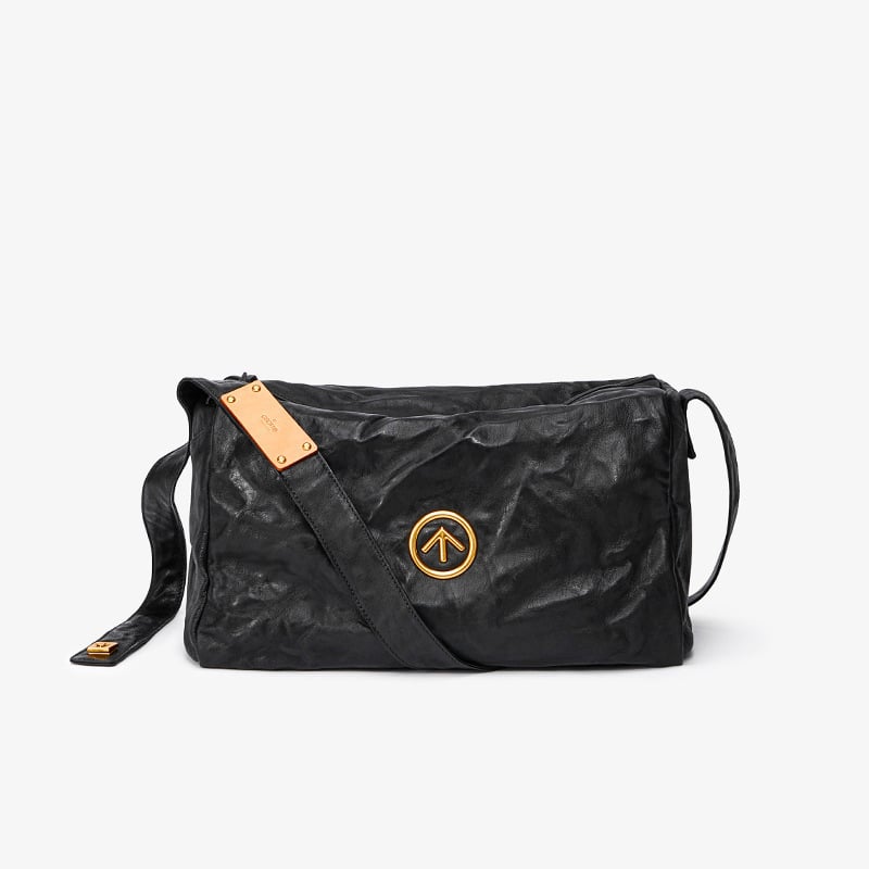 Grotto Unisex Crossbody Torba od Prave Kože — Prvi Sloj Kože, Veliki Kapacitet