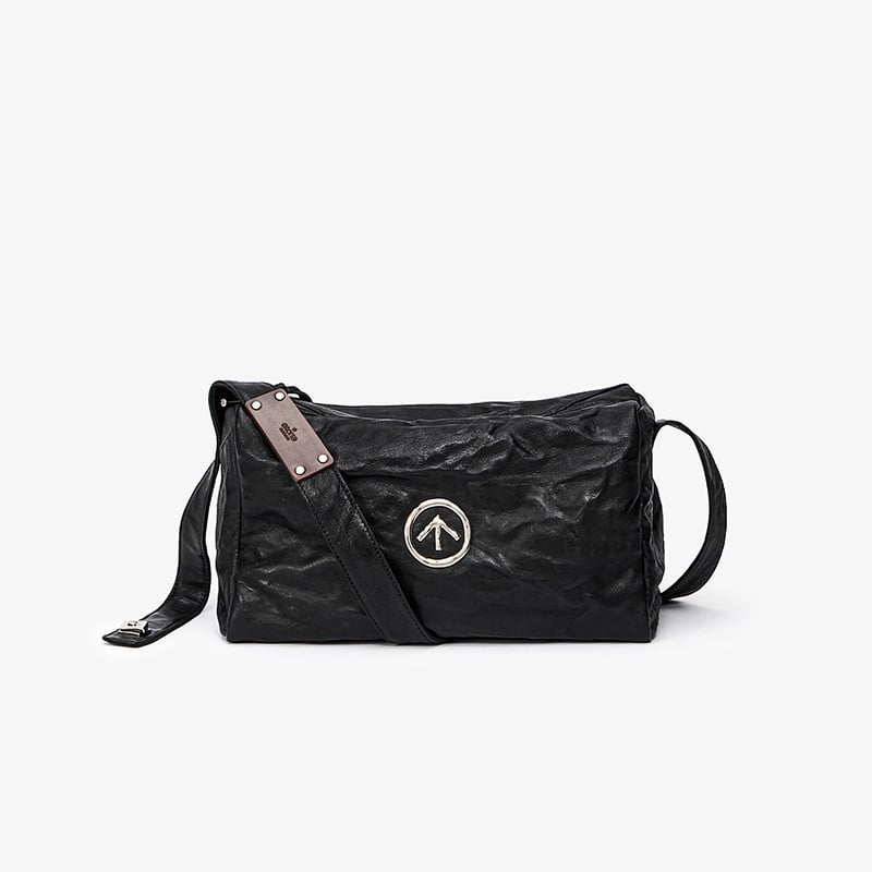 Grotto Unisex Crossbody Torba od Prave Kože — Prvi Sloj Kože, Veliki Kapacitet