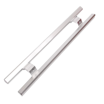 Set aluminijskih ručki za staklena vrata s okvirima, s nagibnim podom i oprugom, za klizna vrata