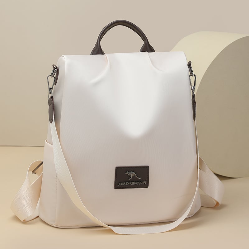 Nagy kapacitású hátizsák Oxford anyagból, városi egyszerű stílus, lopás elleni kialakítás, rejtett cipzáras zseb.