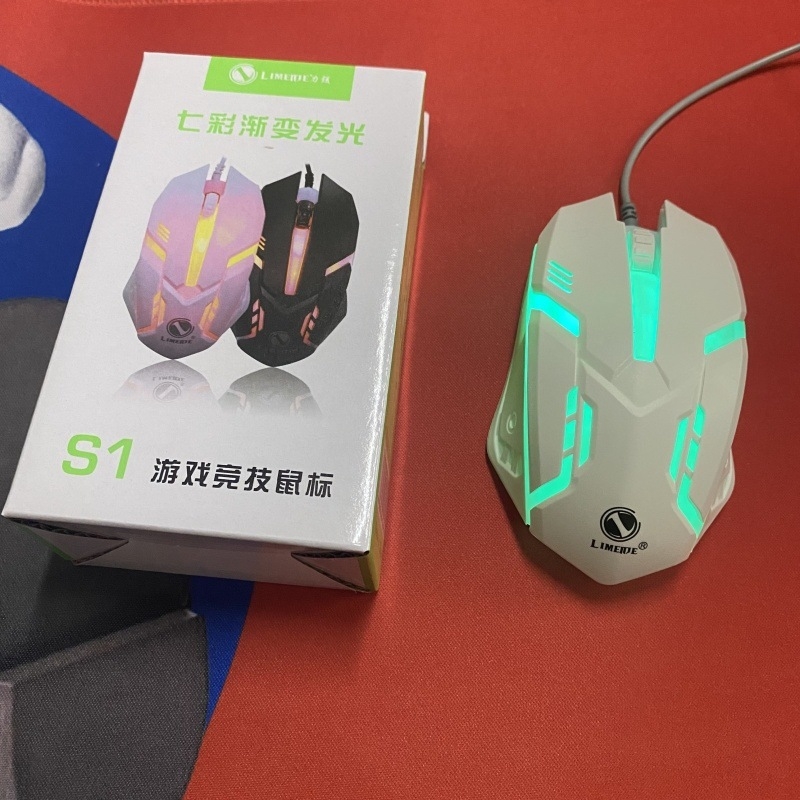 Жична мишка с подсветка (9 бутони; PS/2 интерфейс; подсветка)