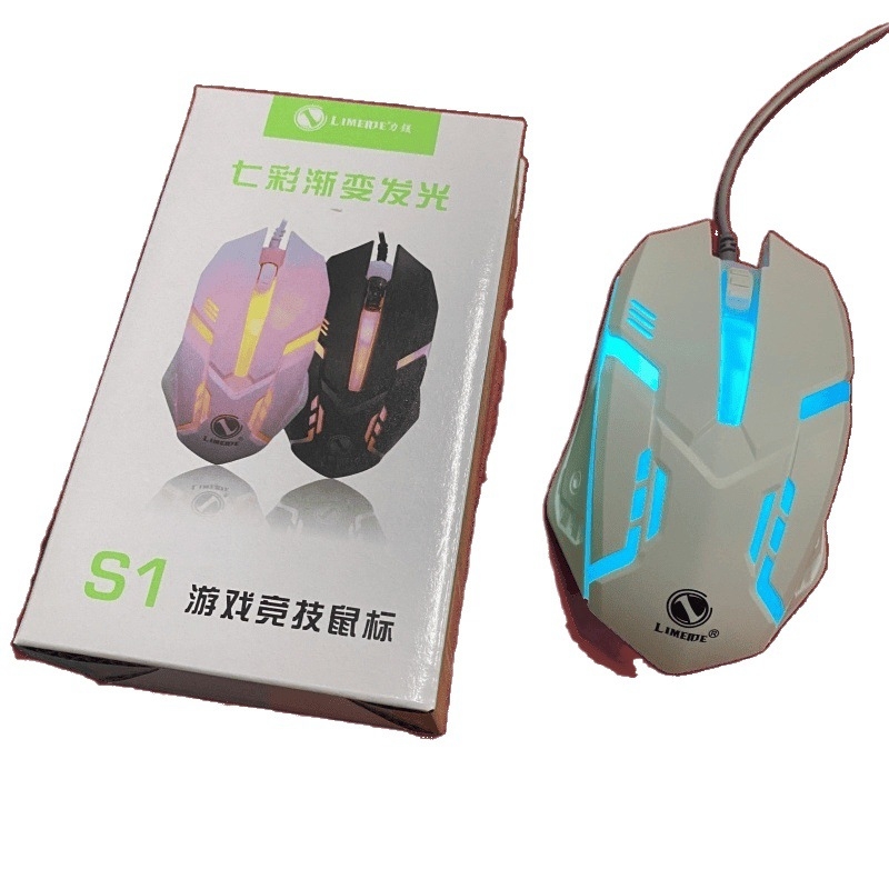 Жична мишка с подсветка (9 бутони; PS/2 интерфейс; подсветка)