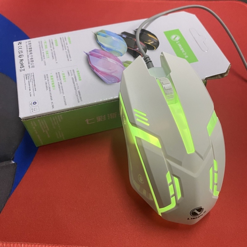 Жична мишка с подсветка (9 бутони; PS/2 интерфейс; подсветка)