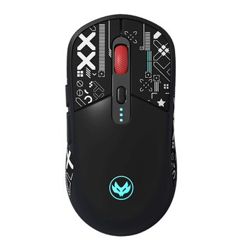 Hot Silver Fox фотоелектрическа мишка – USB интерфейс, 10000 DPI, 6 бутона, жично и 2.4G безжично, презареждаща