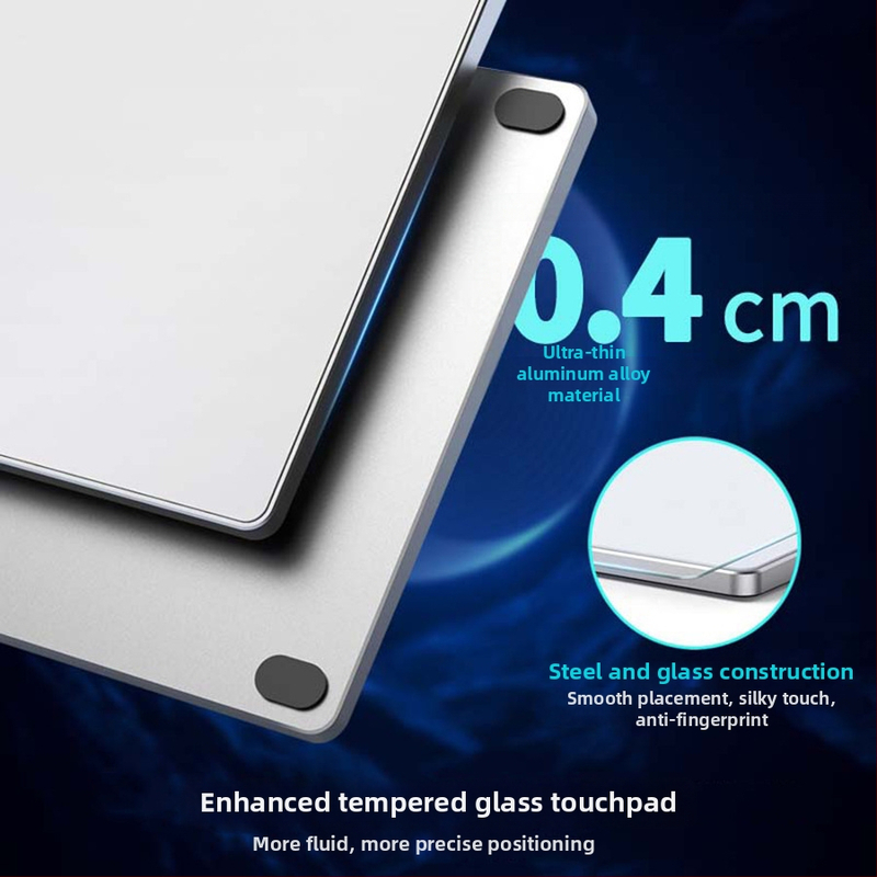JOMAA káblový touchpad s USB rozhraním, vhodný pre notebooky a stolné počítače, 1600dpi, 2 tlačidlá, ergonomický dizajn, prevádzkový dosah 0,8 m