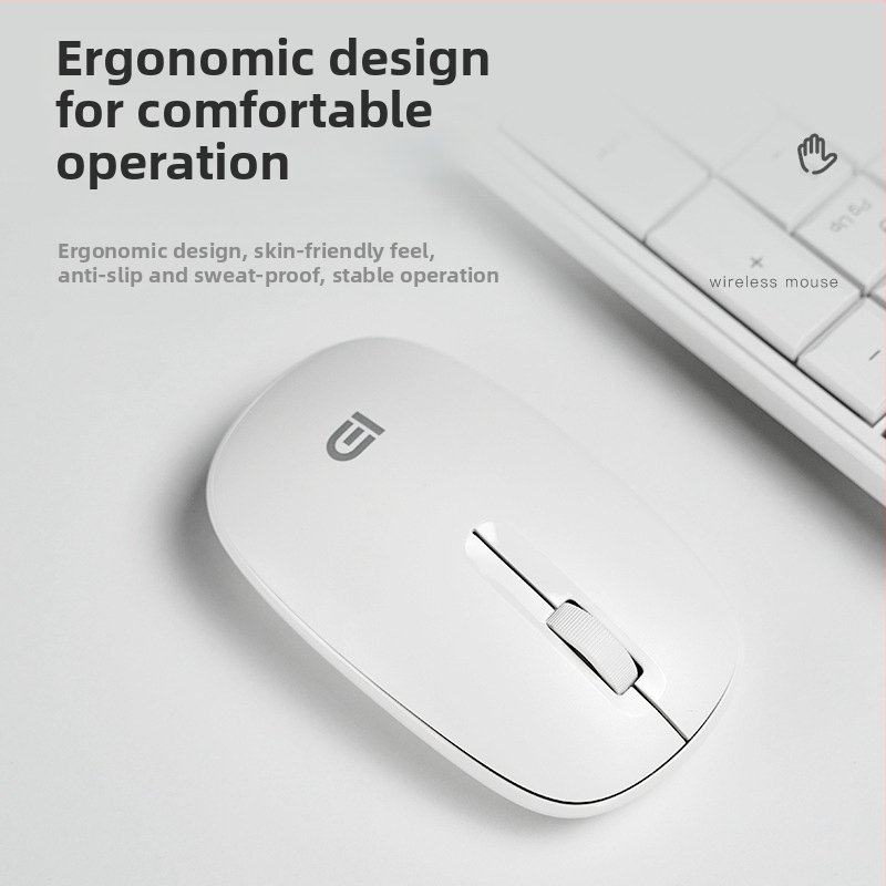 Bezdrôtová myš USB, 2,4 GHz, 1000DPI optické rozlíšenie, 3 tlačidlá, ergonomický dizajn
