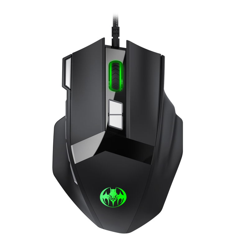 GM28 жична оптична гейминг мишка с 10000 DPI, 12 програмируеми бутони, RGB осветление, поддръжка на макро, ергономичен дизайн