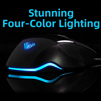 Drôtová herná myš s makro programovaním, 6 tlačidiel, DPI 2000, USB, ergonomická