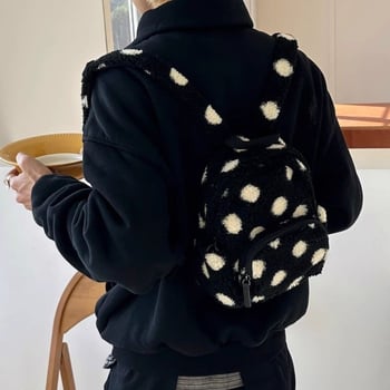 Ruksak od plišastog vunenog materijala, unisex, prozračan i ultralak, antibakterijski, pojas sa zračnim jastučićem — proljeće 2025