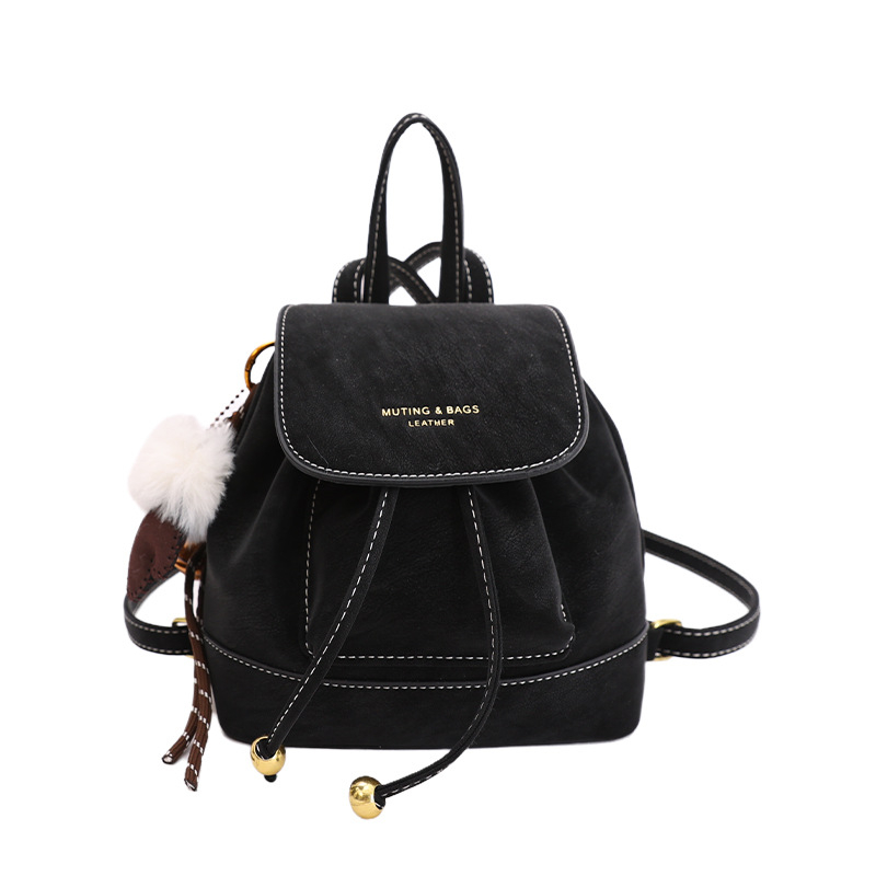 Rucsac PU catifea cu închidere cu fermoar, căptușeală poliester, buzunar laminat cu fermoar, compartiment mezzanine – geantă de oraș zilnică pentru femei