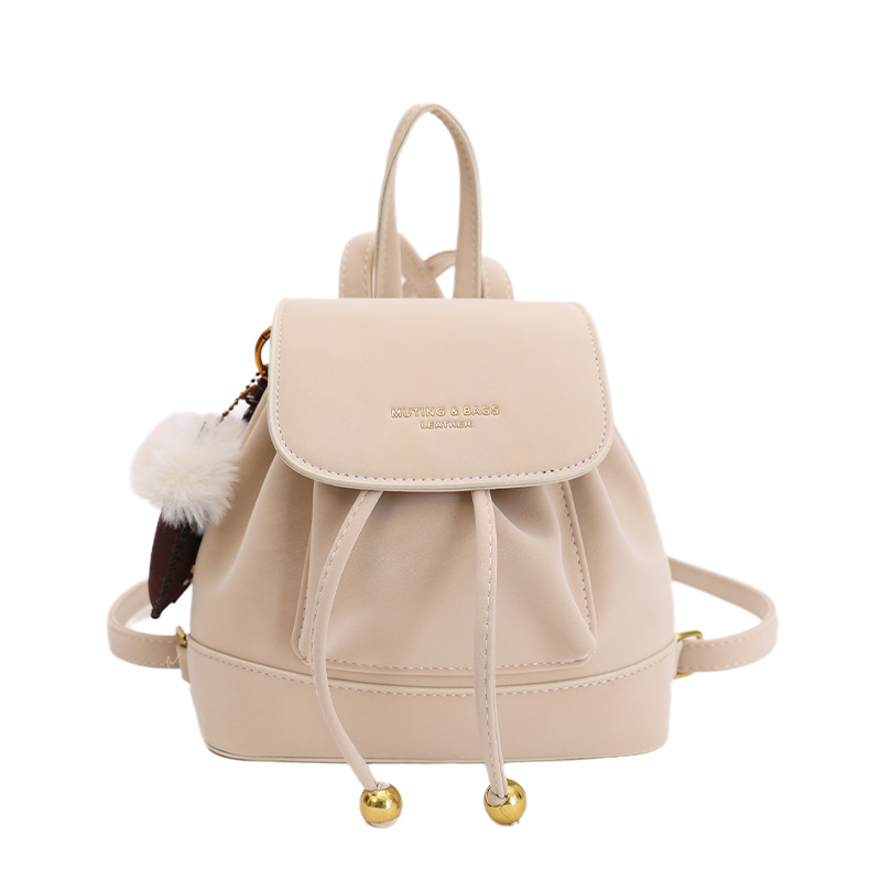 Rucsac PU catifea cu închidere cu fermoar, căptușeală poliester, buzunar laminat cu fermoar, compartiment mezzanine – geantă de oraș zilnică pentru femei