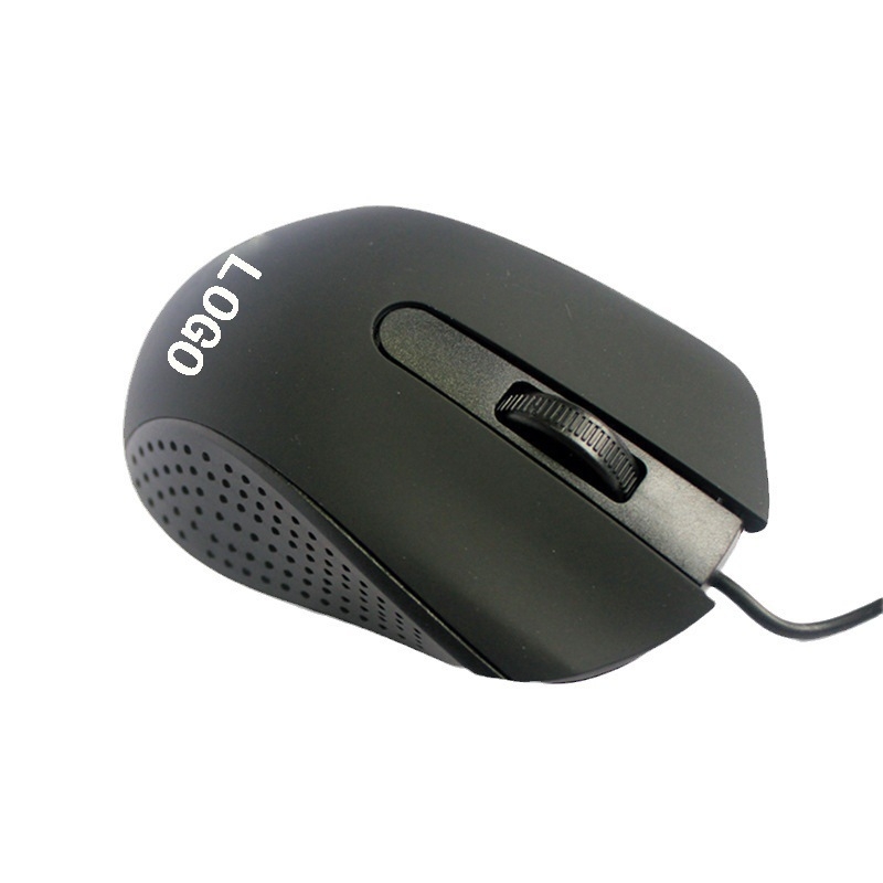 Mouse cablat pentru desktopuri, interfață USB, 1000 DPI, 3 butoane, design ergonomic