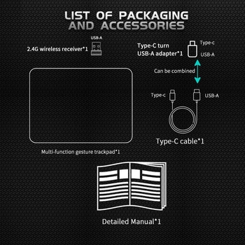 Безжична оптична мишка с двойна свързаност 2.4G и Bluetooth, PS/2 интерфейс, ергономичен дизайн, обхват до 10 м