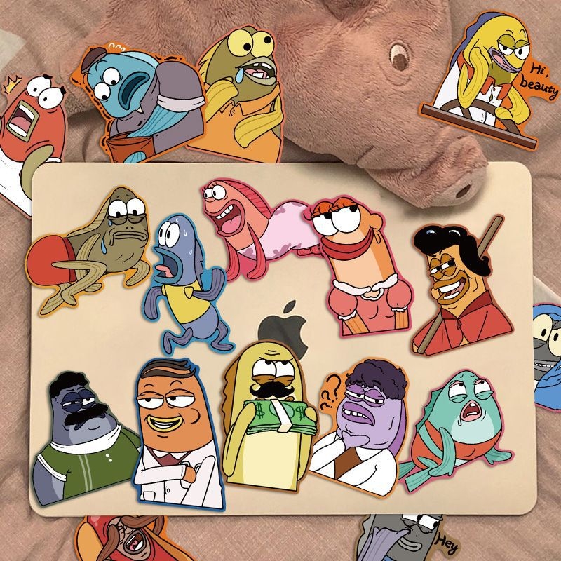 Set de stickere cartoon pentru telefoane și carnețele, material hârtie, imprimare, fără logo