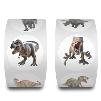 Role de bandă decorativă cu dinozauri Jurassic, stil drăguț, imprimare offset, brand Qixin sticker shop