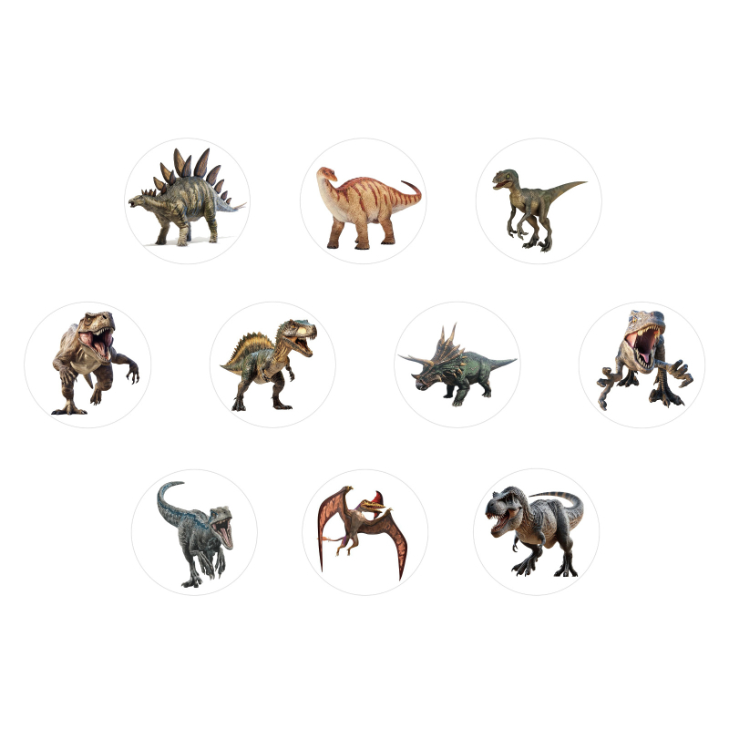 Role de bandă decorativă cu dinozauri Jurassic, stil drăguț, imprimare offset, brand Qixin sticker shop