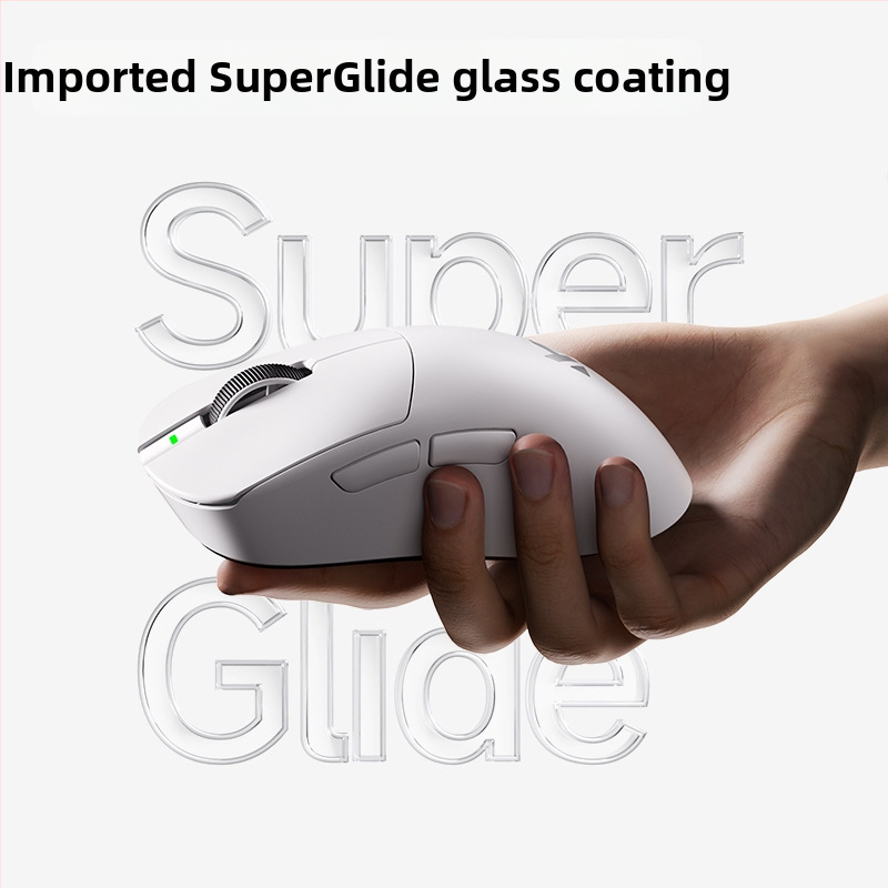 Herná myš s káblovým a 2,4G bezdrôtovým pripojením, PAW3950 senzor, 42000 DPI, ergonómia pre pravú ruku